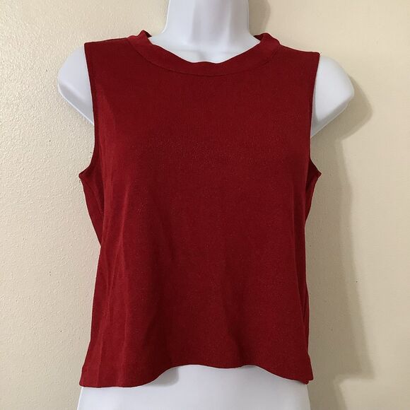 Vintage Y2K Party Rave Sparkly Knit Club Party Going Out Sleeveless Top S Fall - Picture 1 of 7